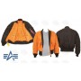Куртка Alpha Industries MA-1 (Black/Orange)